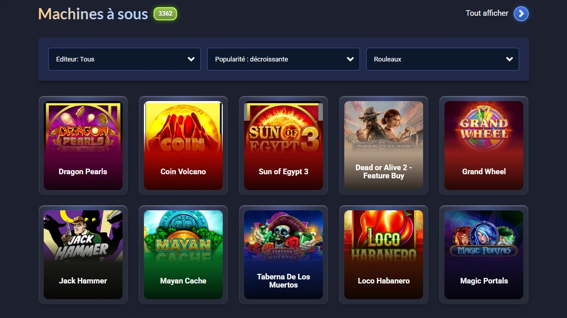 discowin casino machines a sous